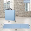 Gymnastics Mat Exercise Mat Tumbling Mats for Home Gym, Folding Portable 6’x2’x2 Extra Thick Crash Panel Mat with Carrying Handles for Kids Adults, Blue - Image 2