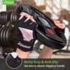 Trideer Pink Workout Gloves for Women - Lightweight Breathable Gym Weight Lifting Gloves for Exercise, Weightlifting, Fitness, Training, Climbing, Cycling and Rowing - Image 3