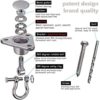 9M 2 Sets of Bearing Smooth Rotary Stainless Steel Hanger, Heavy Duty 180°+360° Rotary Swing Swing Hook, 1500 lb Capacity Wooden Concrete Playground Yoga Hammock Chair Rope Punch Bag Porch Swing Set - Image 3