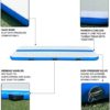 Tuxedo Sailor Inflatable Gymnastics Tumbling Mat Air Tumble Track 10/13ft 4/6in Thickness Air Floor Mat With Electric Air Pump for Gymnastics/Training/Home/Cheerleading/Water/Gym/Yoga - Image 4