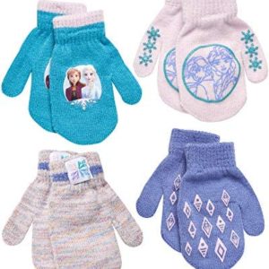 Disney Frozen Girls 4 Pack Gloves or Mittens (Toddler/Little Girls)