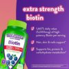 vitafusion Extra Strength Biotin Gummy Vitamins, Blueberry Flavored Biotin Vitamins for Hair, Skin and Nails, 100 Count - Image 2