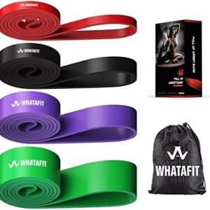 Whatafit Pull Up Assist Bands Resistance Stretch Band for Men and Women, Assistance Band for Exercise, Chin Ups, Powerlifting, Training, Gyms, Mobility Home Fitness