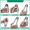 ZEAGUS Grip Strength Trainer Set,50LB-350LB Metal Hand Grip Strengthener,Non-Slip Heavy-Duty Forearm Exerciser,Hand Gripper for Muscle Building and Hand Rehabilitation Exercising - Image 4