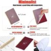 A5 Fitness Planner & Workout Logbook -18 Weeks Fitness & Nutrition Journal Planner, Workout Tracker, Exercise Log Book to Track Weight Loss, Muscle Gain, Gym, Bodybuilding Progress–Wine Red - Image 6