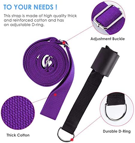 Price Xes Adjustable Leg Stretcher Lengthen Ballet Stretch Band - Easy Install on Door Flexibility Stretching Leg Strap Great Cheer Dance Gymnastics Trainer Stretching Equipment Taekwondo Training - Image 2