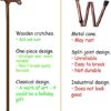 FLYDRUM Wooden Walking Cane for Men and Women, One-Piece Wood Cane, 36 Inch Wood Walking Stick for Men and Women, Ergonomic Wood Cane for Seniors - Image 4