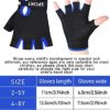 4 Pairs Kids Half Finger Cycling Gloves Non Slip Sports Gloves for Summer Outdoor Sports Children - Image 3
