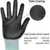 Ultra Durable Safety Work Gloves with Elastic Nylon, Non-slip, Power Grip, 3D Comfort Stretch Fit, Smart Touch Screen, Breathable, Antistatic, Small - Image 3