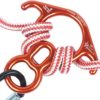 ProClimb 40kN Fall Rescue Big 8 Aluminum Descender with Bent-Ears Rappelling Gear Belay Device (Orange) - Image 7