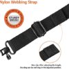 EZshoot Gun Sling 2 Point Sling with Swivels, Comfortable Neoprene Padded, Length Adjustable Rifle Sling for Outdoors Black - Image 5