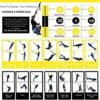 Helius Bodyweight Fitness Resistance Kit Extension Strap for Door Pull Up Bar, Powerlifting Strength Workout Kit Straps Home Gym Exercise Full-Body Workout Equipment for Complete Body Core - Image 7