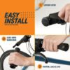 Bikeroo Bike Grips for Handlebar - Non-Slip, Comfortable, Rubber Bike Handle Grips for Outdoor Use - Dirt, Road, Mountain Bicycle Grips (130mm)﻿ - Image 3
