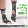 Gaiam Yoga Sock Anklets - Grippy Leg Warmer Ankle Socks for Yoga, Barre, Pilates, Dance, Aerobics - Image 2