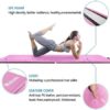 Matladin 8' Folding Gymnastics Gym Exercise Aerobics Mat, 8ft x 2ft x 2in PU Leather Tumbling Mats with Hook & Loop Fastener for Stretching Yoga Cheerleading Martial Arts - Image 4