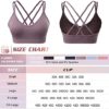 VEQKING Women's Cross Back Sports Bra Padded Strappy Medium Support Yoga Bra for Workout Fitness 3 Pack - Image 4