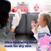 Shea Butter Hand Mask for Dry Hands, Moisturizing Gloves, Hand Moisturizer for Cracked Hands Repair, Hand Mask Gloves with Green Tea and Tea Tree - Soon Skincare - Image 5