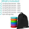 Vive Hand Strengthener Grip Ring (6 Pack) - Forearm Ring Hand Exercisers - Silicone Squeezer Gripper for Muscle Strengthening Training Tool - Arthritis Finger Physical Therapy PT Kit Trainer - Image 5