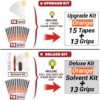 SAPLIZE CL03 Hybrid Golf Grips 13 Pack, Options of Upgrade kit(13 Grips with 15 Tapes) or Deluxe Kit(13 Grips with Solvent kit), 6 Colors, Standard/Midsize, MultiCompound Golf Club Grips - Image 4