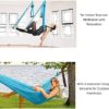 Aerial Yoga Swing Set, COLFULINE Yoga Swivel Swing Flying Hammock, High Strength 210T Nylon Fabric Yoga Sling Inversion Swing for Gym Home Fitness with Ceiling Anchors, Large Load Capacity - Image 4