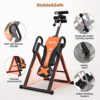 cycool Inversion Table for Back Pain Relief Foldable Heavy Duty Back Stretcher Machine for Pain Relief Therapy with Adjustable Height,3D Memory Foam - Image 3