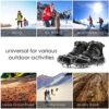 Crampons Ice Cleats Traction Snow Grips for Boots Shoes Women Men Kids Anti Slip 19 Stainless Steel Spikes Safe Protect for Hiking Fishing Walking Climbing Mountaineering - Image 5