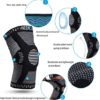 NEENCA Professional Knee Brace, Compression Knee Sleeve with Patella Gel Pad & Side Stabilizers, Knee Support Bandage for Pain Relief, Medical Knee Pad for Running, Workout, Arthritis, Joint Recovery - Image 2