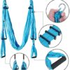 Aerial Yoga Swing Set,Yoga Hammock Sling Kit with Extension Straps &Carabiner, Yoga Inversion Swing Accessories for Beginners Professionals Daily Workout(200kg) - Image 6