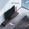 PERLESMITH Swivel TV Stand Universal Table Top TV Base for 32 to 65,70 inch LCD LED OLED 4K Flat Screen TVs - Height Adjustable TV Mount Stand with Safe TV Anti-tip Cable, VESA 600x400mm PSTVS03 - Image 3