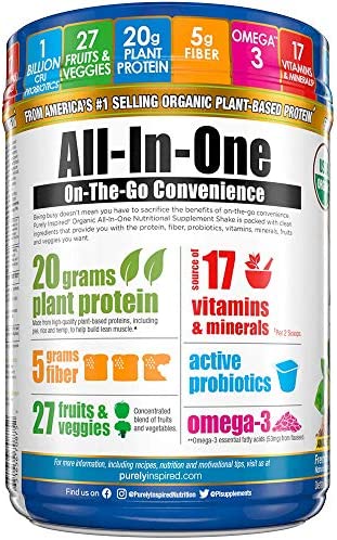 Meal Replacement Shake, Organic | Purely Inspired All-in-One Meal Replacement | Plant Based Protein Powder for Women & Men | Organic Protein Powder | Protein Shake Powder | Chocolate, 1.3 Pounds - Image 5