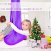 Therapy Sensory Swing for Kids and Adult Indoor Cuddle Swing Outdoor Hammocks Has Calming Effect On Child for Children with Special Needs ADHD Sensory Integration(Purple Size:59"x110") - Image 2