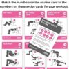 Arena Strength Booty Fitness Workout Cards- Instructional Fitness Deck for Booty Band Workouts, Beginner Fitness Guide for Resistance Band Training Exercises at Home. Includes Workout Routines. - Image 2