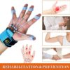 Finger Exerciser Finger Stretcher Finger Resistance Band Guitar Strength Trainer Reverse Grip Strengthener Climbing Exercise Equipment Finger Extensor Strengthener for Wrist Hand(Blue,40 LB) - Image 6