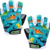 Kids Cycling Gloves Junior Boys Girls Youth Half Finger Gel Padded Fingerless Grip Breathable Non-Slip Small Large for Summer Fishing Bike Riding Climbing Outdoor Sports Age 2-11 - Image 2