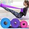 Therapy Flat Resistance Bands Set, Latex Free Flat Elastic Exercise Stretch Bands for Stretching, Flexibility, Pilates, Yoga, Ballet, Gymnastics, Rehab, Workout, Pink, Purple, Blue (3 Pack, 5 FT long) - Image 7