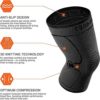 CAMBIVO 2 Pack Knee Braces for Knee Pain, Knee Compression Sleeve for Men and Women, Knee Support for Meniscus Tear, Running, Weightlifting, Workout, ACL, Arthritis, Joint Pain Relief - Image 3