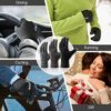 COOLJOB Warm Fleece Knit Winter Gloves for Men Women, Touch Screen Fingers, Non-slip Silicone Grip and Elastic Cuff - Image 5