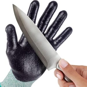 Level 5 Cut Resistant Gloves w/ coated grip for Food Handling | Gardening | Warehouse | Wood Work | Hunting & fishing