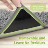 Rabenda 12 Pcs Grippers for Rugs, Non Slip Rug Pads for Hardwood Floors and Tiles, Reusable and Washable Rug Tape for Area Rugs, Dual Sided Adhesive Rug Pad Gripper Keep Corners Flat(Black) - Image 5