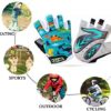 Kids Cycling Gloves Junior Boys Girls Youth Half Finger Gel Padded Fingerless Grip Breathable Non-Slip Small Large for Summer Fishing Bike Riding Climbing Outdoor Sports Age 2-11 - Image 4