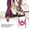 Tissting Aerial Yoga Swing Set 6 Handles Aerial Yoga Hammock Ceiling Hanging Yoga Sling for Improved Flexibility and Core Strength - Image 5