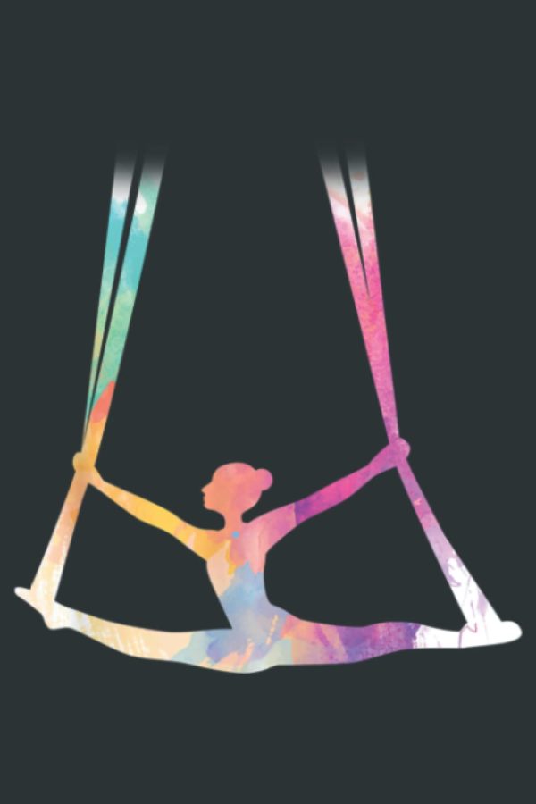 Aerial Silks Circus Yoga: Notebook Journal lined 6X9 inch 110p