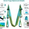 Emerry Aerial Yoga Swing Set - Yoga Hammock Aerial Swing - Aerial Sling Inversion Fly Kit - Flying Yoga Inversion Tool - Antigravity Ceiling Hanging Yoga Sling - Image 2