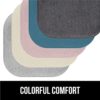 Gorilla Grip Memory Foam Chair Cushions, Slip Resistant, Thick and Comfortable Seat Cushion Pads, Durable Soft Pain Relief Pad for Office Desk, Dining Table, Kitchen Chairs, Set of 2, 16x16, Black - Image 5