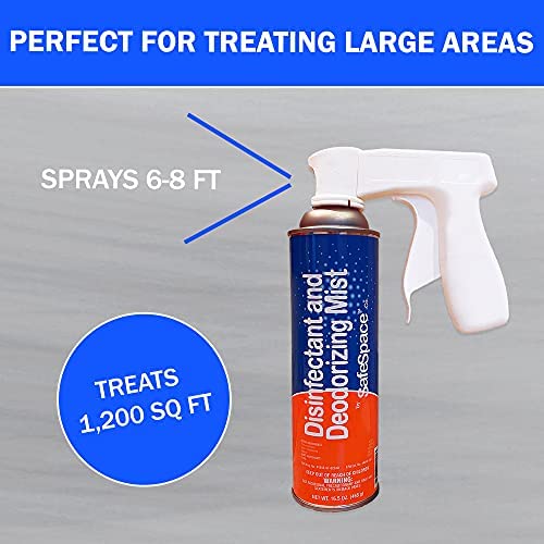 SafeSpace Disinfectant & Deodorizing Mist, Ultra-Fine Mist, Easy to Use Full Grip Handle, EPA Approved, Clean Scent (Pack of 12) 16.5 Fl oz Each - Image 6