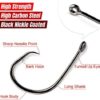 Rodeel 24pcs/12pcs/6pcs Wire Leader Hook Rigs Single Hook/Double Hook Nylon Coated Fishing Wire Leader Fishing Lure Rig for Saltwater Freshwater 6 Sizes… - Image 5