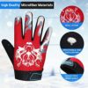 4 Pairs Kids Cycling Gloves Boys Girls Youth Full Finger Bike Gloves Children Mountain Bicycle Gloves Warm Child Sport Gloves Non-Slip Toddler Fishing Gloves for Outdoor Sport Riding Climbing Football - Image 3