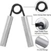 Hand Grip Strengthener 100LB - 200LB 3 Pack Fitness Metal Hand Grip Set, No Slip Heavy-Duty Grip Strength Trainer, Wrist Rehabilitation Developer & Forearm Hand Exerciser, Home Gym - Image 3