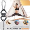 YARKOR Swing Swivel, Safety Rotational Device Hanging Accessory, 30KN 360° Rotational Device for Web Tree Swing, Rock Climbing, Hanging Hammock, Aerial Dance - Image 6