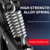 Grip Strength Trainer (2-piece), Grip Strength, Grip Strength Intensifier Resistance Adjustable 11-132 lbs (5-60kg), Hand Exerciser with Anti-slip Grip Strength, Perfect for Muscle Exercise and Injury Recovery of Musicians, Athletes and Programmers - Image 5